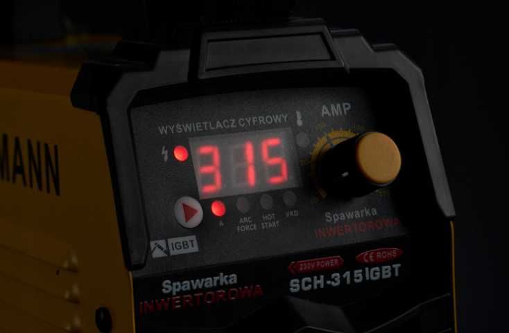 Інверторний зварювальний апарат  315A LCD MMA TIG ANGLE MASK CABLES