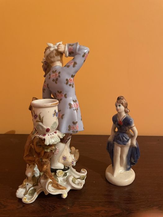 Figurki z porcelany antyki kolekcje prlu vintage