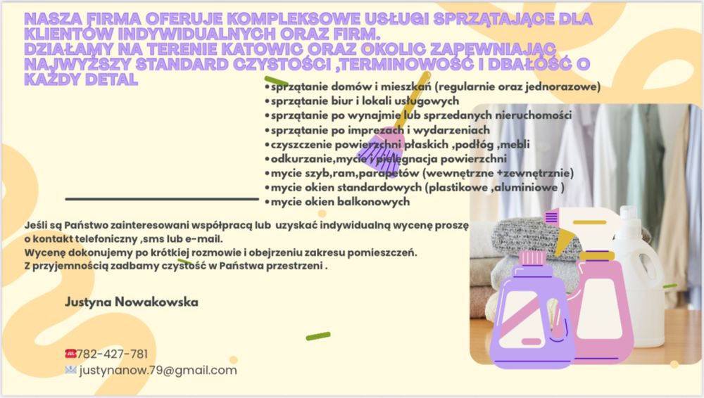 Sprzatanie domów i mieszkań