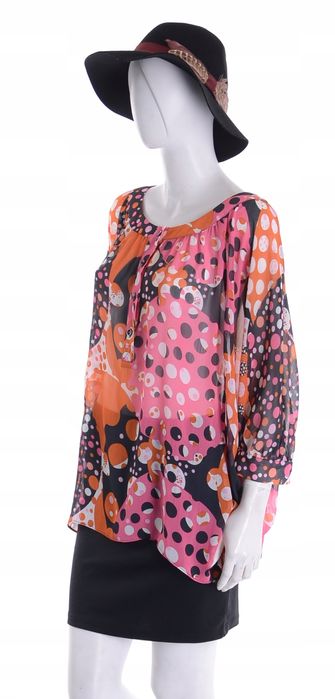 PAPAYA szyfonowa tunika nietoperz r. 38