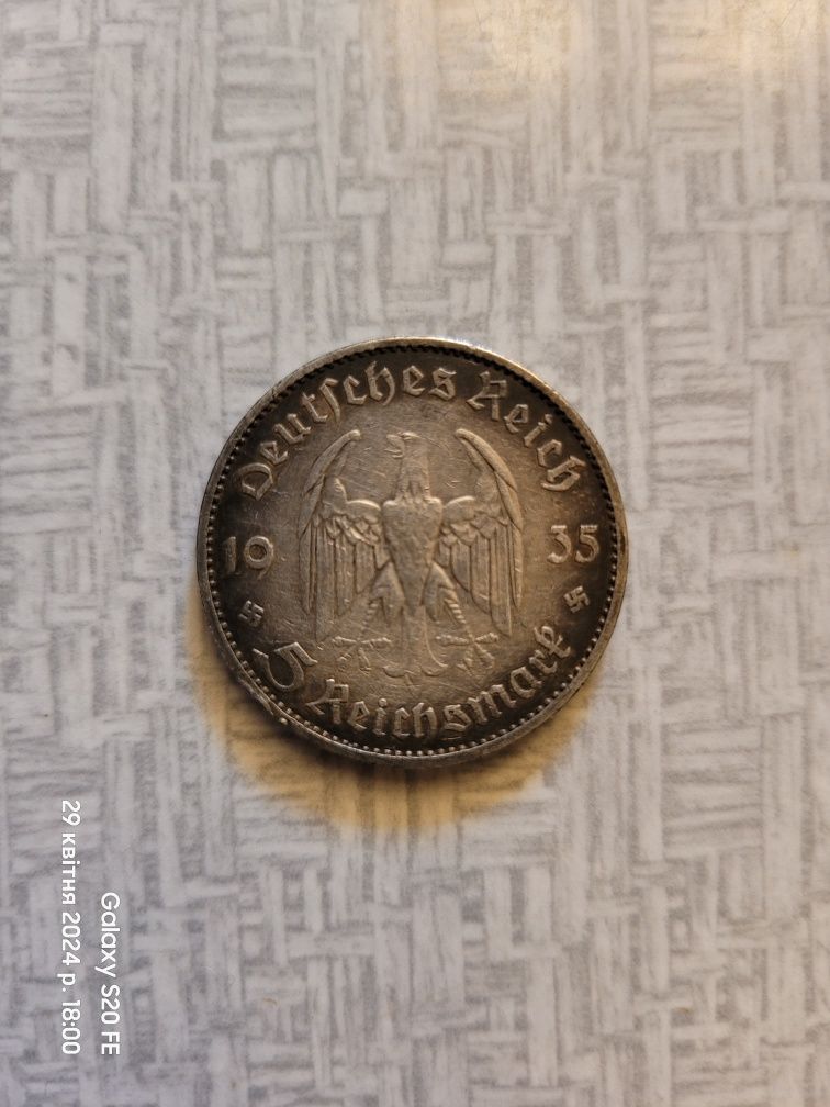 Moneta 5 marek 1935