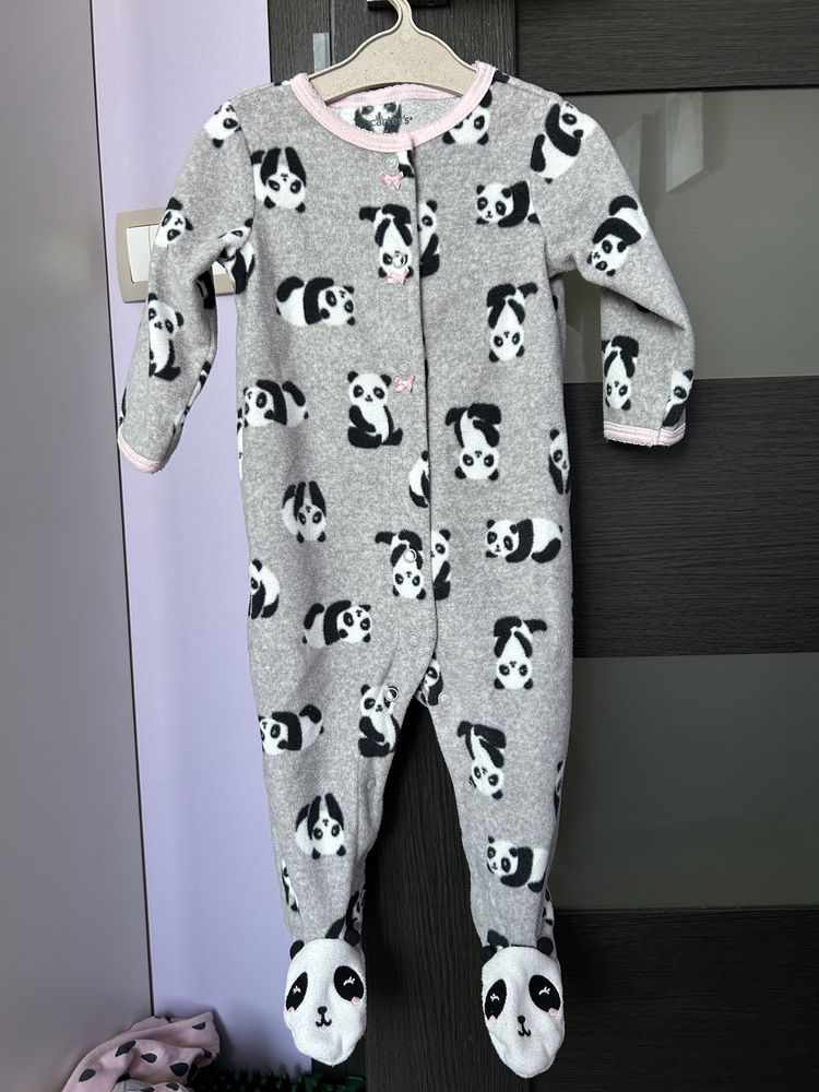 Флісовий чоловічок костюм Carters з пандами піжама