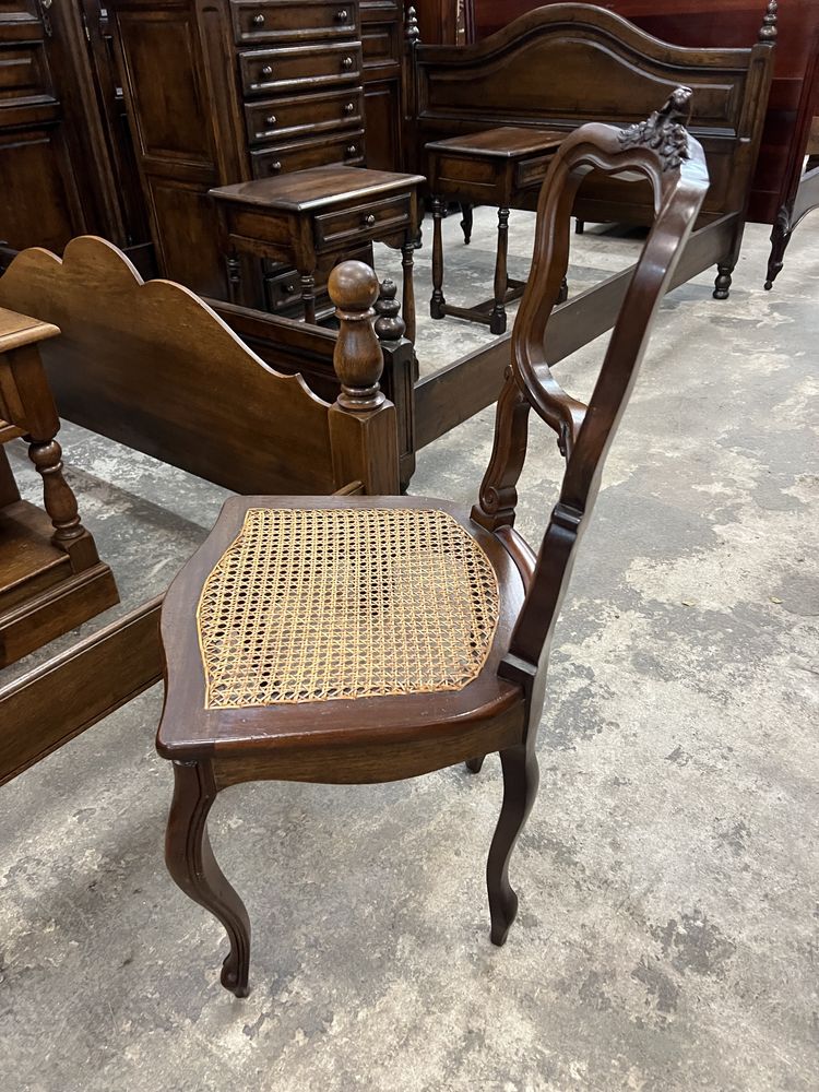 Krzesło w stylu Rocaille/Rafia