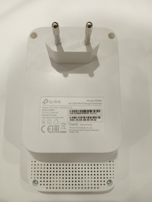 0. AC1200 tp-link WiFi range extender RE300 (como novo)