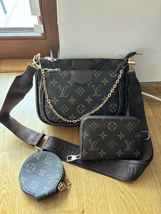 Torebka damska listonoszka+ portfel Louis Vuitton