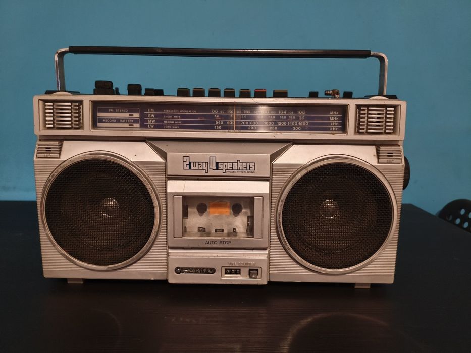 Radio Boombox antiga Sanyo