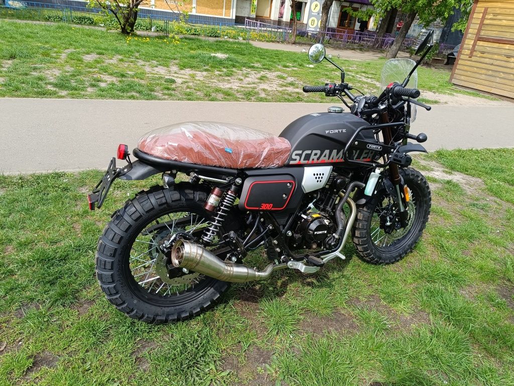 Мотоцикл FORTE SCRAMBLER FT300-F6P/Geon/Гарантія/Кредит/Доставка