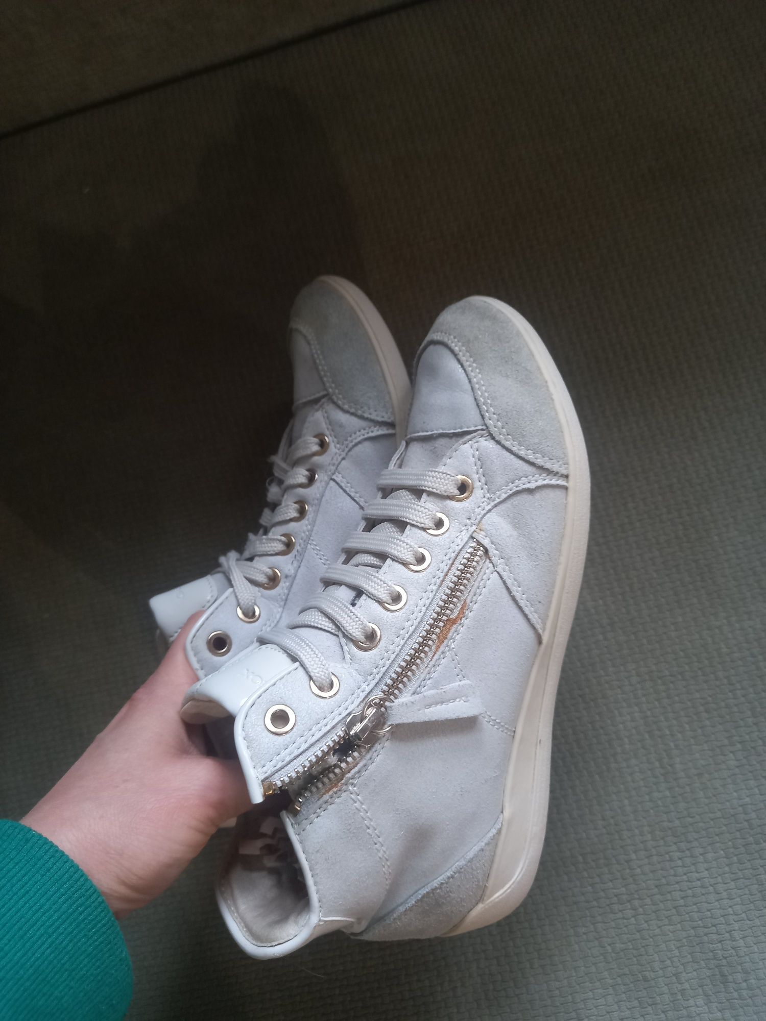 Białe trampki sneakersy Geox Myria 37