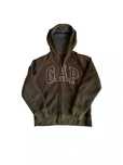 zielona ciemna bluza GAP kids hoodie 2000s