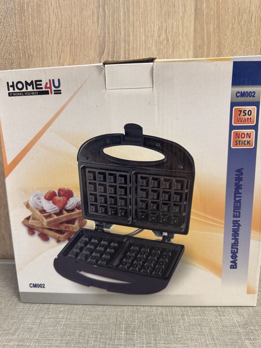 Вафельниця електрична  Home 4U СМ 002