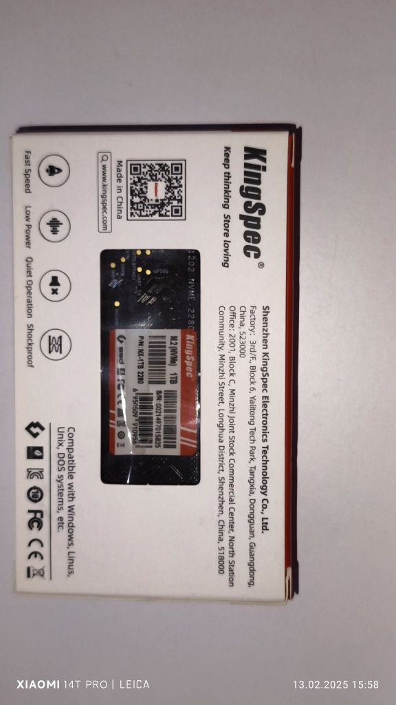 KingSpec NX-1TB 2280 m2 nvme Розпродаж !!!