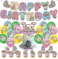 PUSHEEN dekoracje urodzinow śmieszne koty kotek kotki balony topper