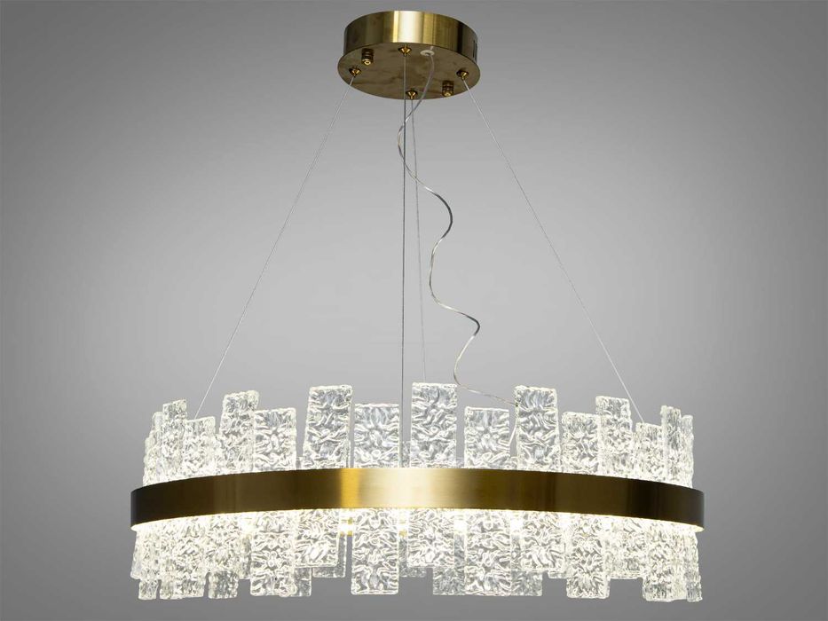 Cучасна дизайнерська Люстра з крижаними пластинами - діаметром 60 см