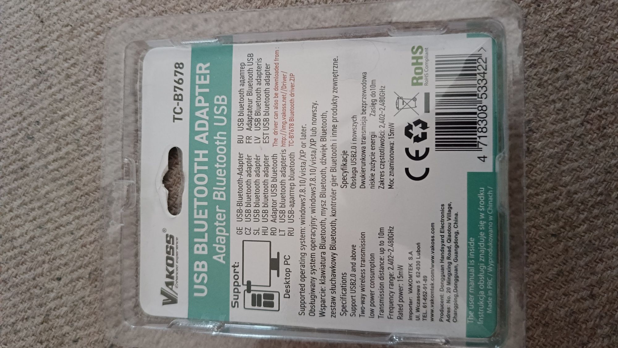 Adapter bluetooth pc na USB