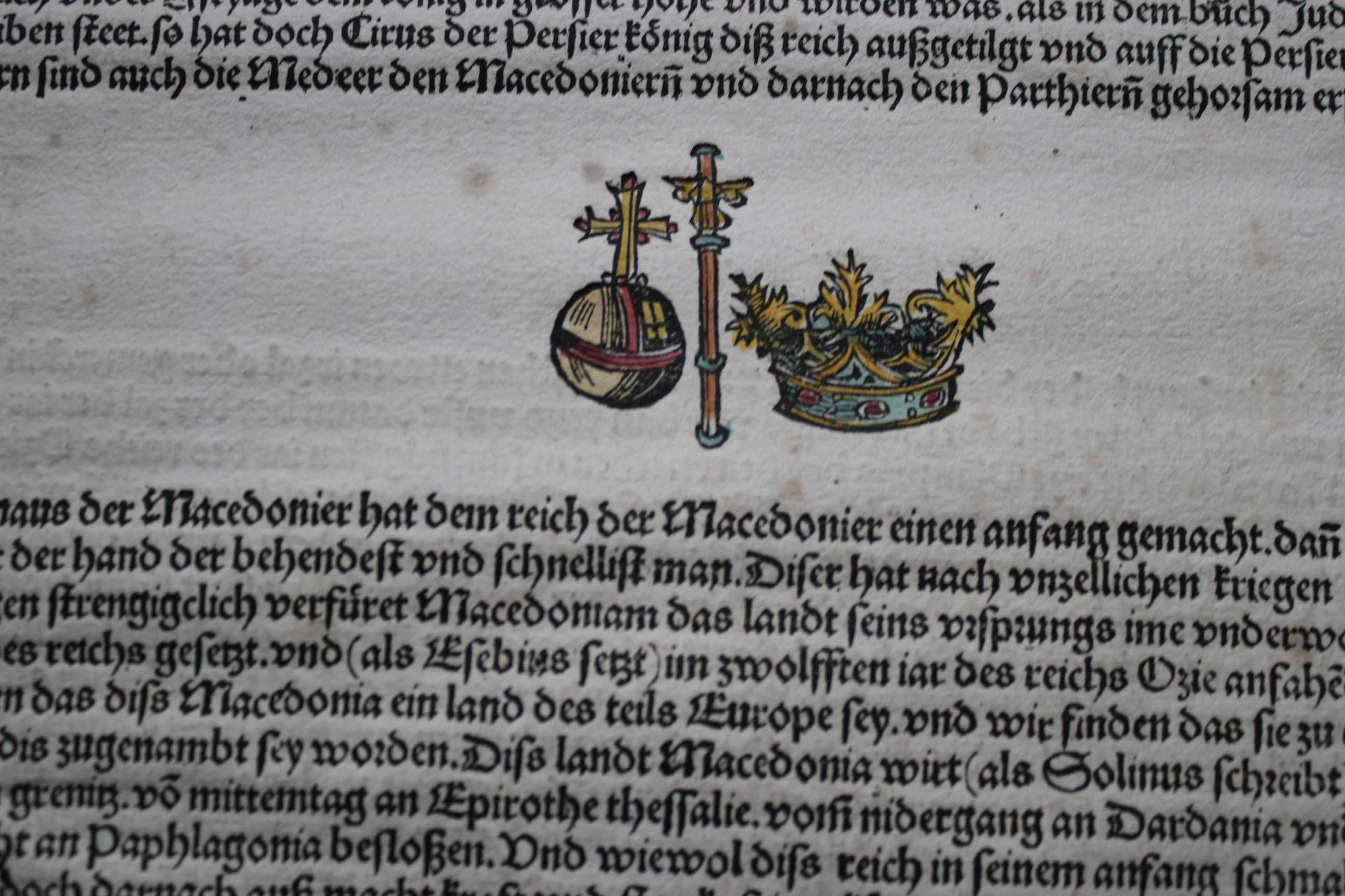 Karta z kroniki Schedla - inkunabuł - 1493 rok