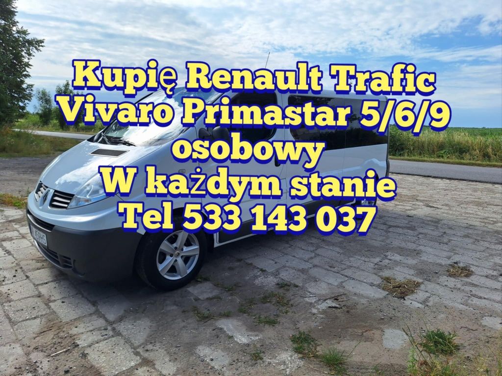 Skup busów  Vivaro osobowe 2.0dci