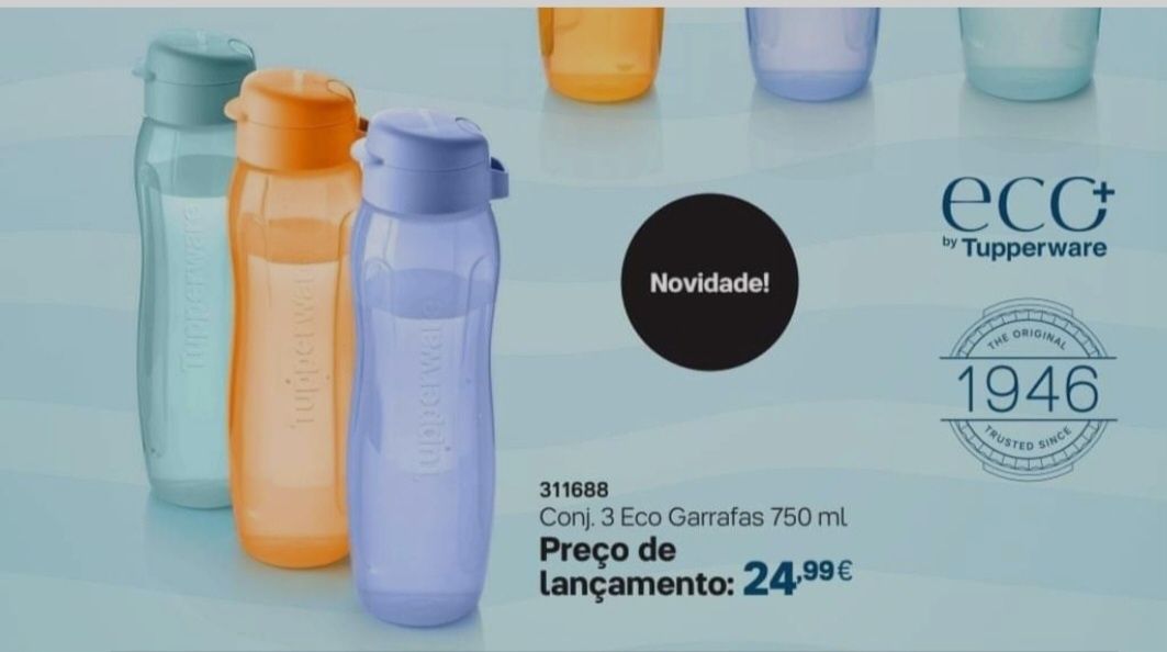 Garrafas Tupperware