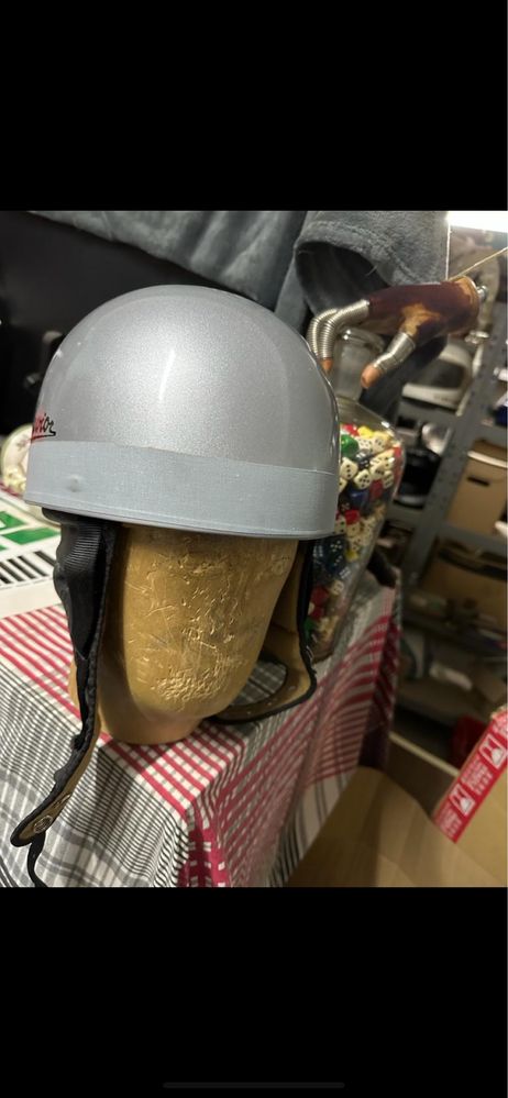 Capacete Levior T57 cinza - réplica de 1947