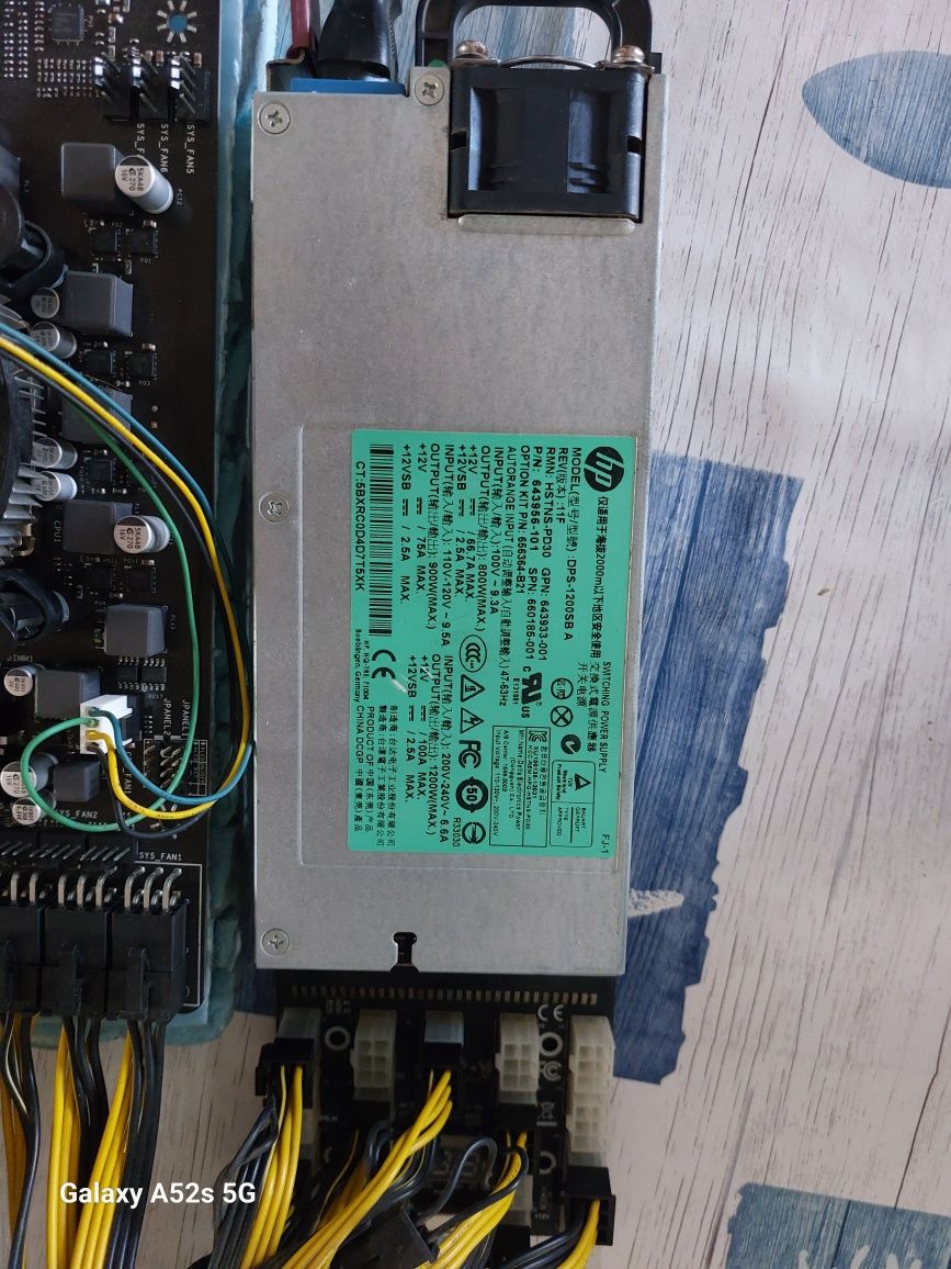 Kit mineração 8 GPU usado