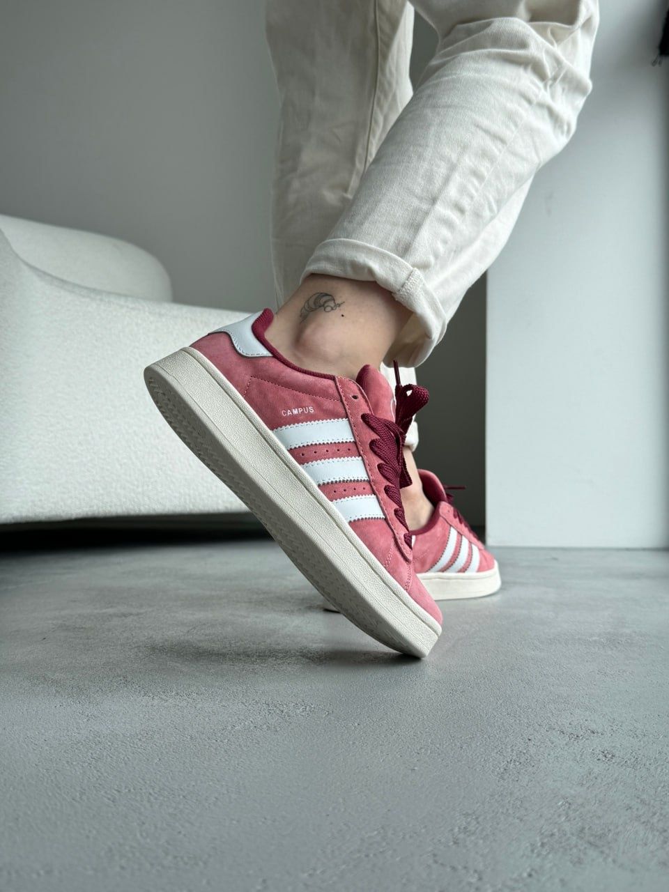 Жіночі кросівки Adidas Campus 00s Pink/White