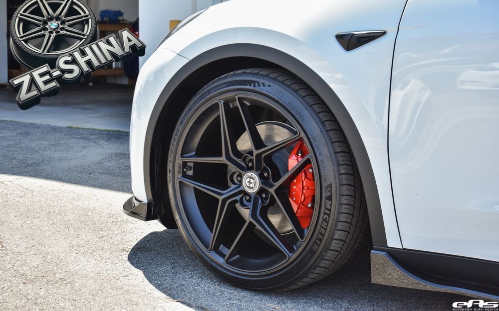 Диски R19 5x114.3 ET38 9.5J MATT BLACK Flow Forming Tesla Model Y