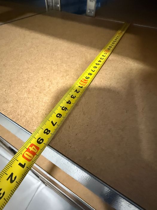 Regał metalowy 180x90x45 Metalkas wciskany ocynk 5 półek używane