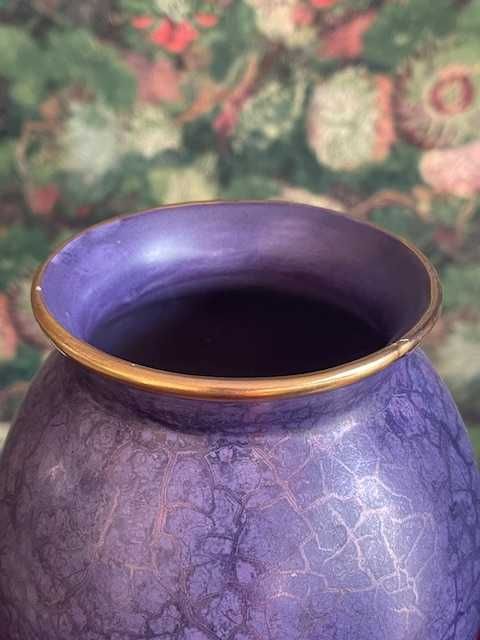 Dzban wazon piękny marmurek fiolet wys. 27 cm, made in Portugal