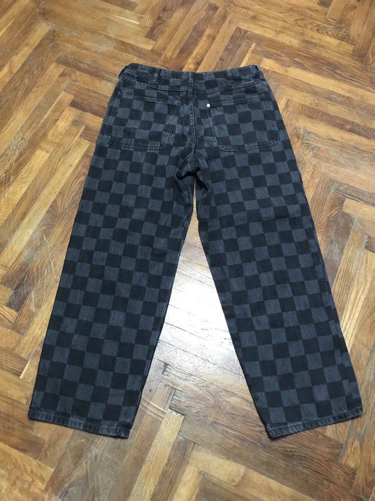 H&M Baggy Checkered Rap Pants | 32 size | широкі джинси реп пентс
