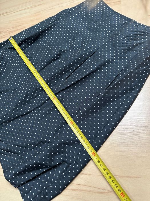 Spódnica granat w kropki midi Bolero