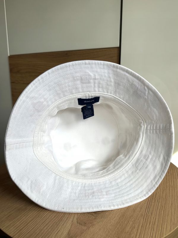 Gant Pride Kapelusz Czapka Bucket Hat Logowany Biały r. S/m