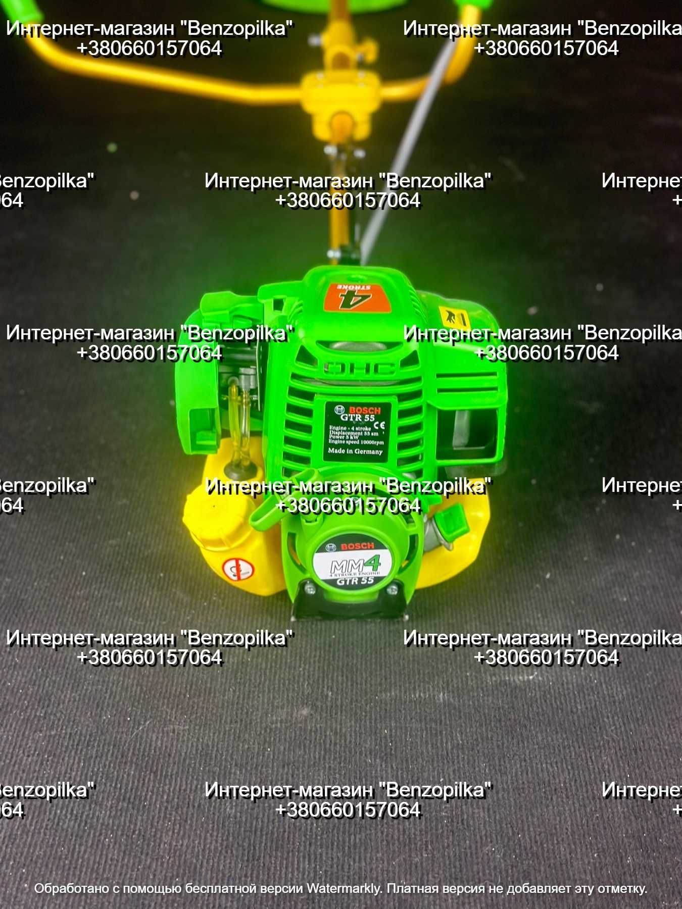 Бензокоса Bosch GTR 55 4-тактна мотокоса (+ регулятор оборотов)