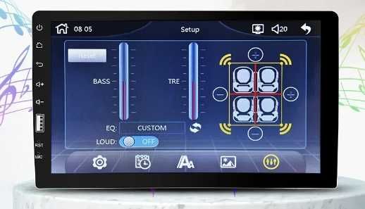 Radio 1 DIN EKRAN 9" Carplay android auto BT mirror link 4X55 W MOSFET
