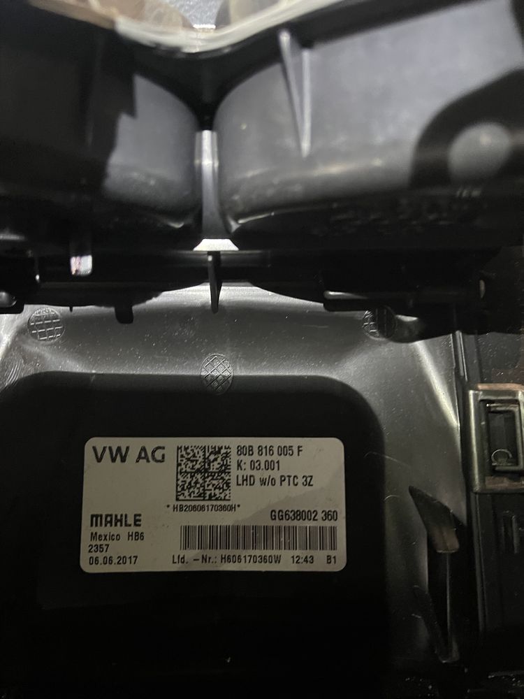 Пічка обігрівач салону Audi Q5 80A 80b816005f
