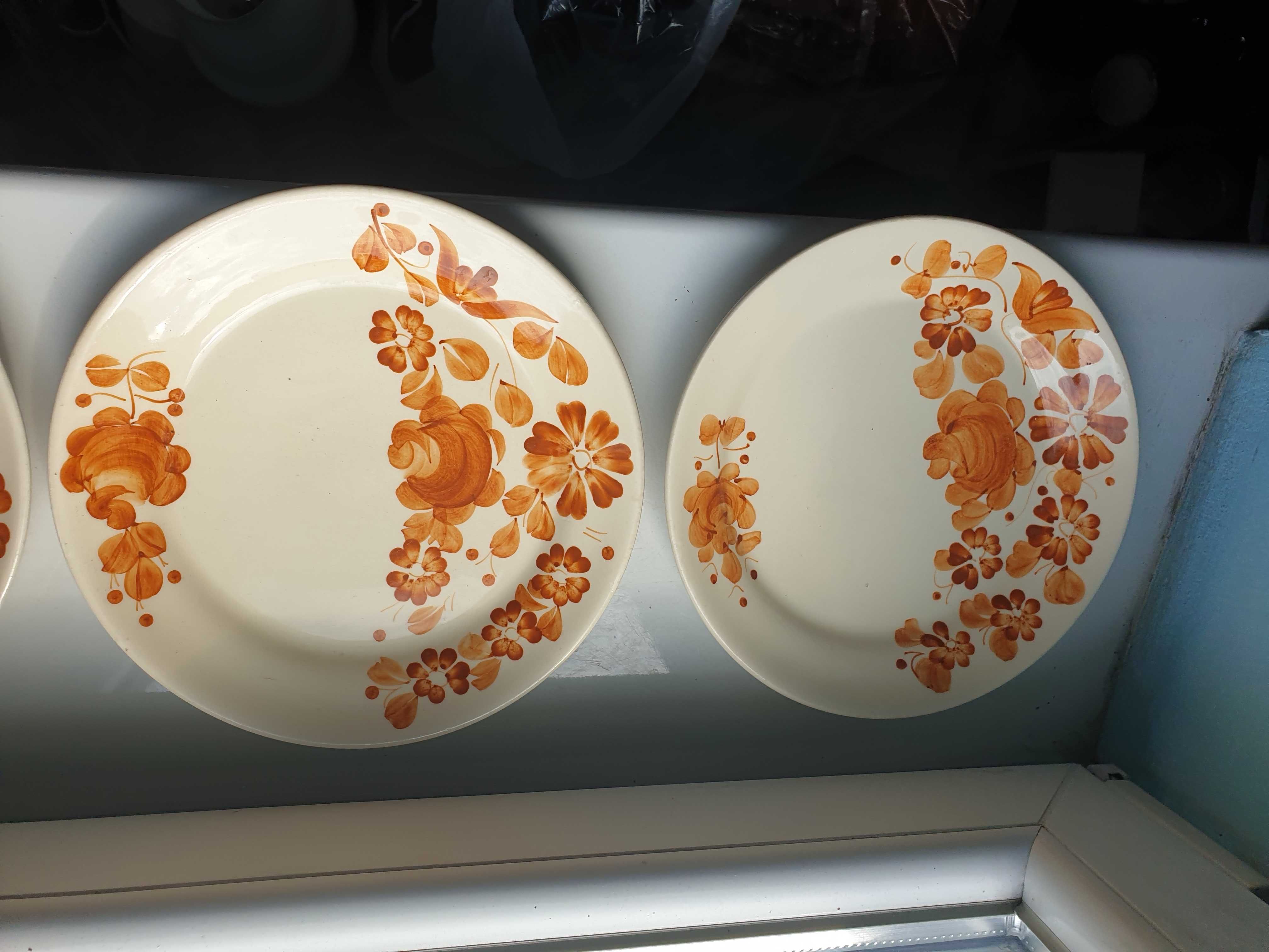 talerze płytkie ceramika Włocławek 5 sztuk
