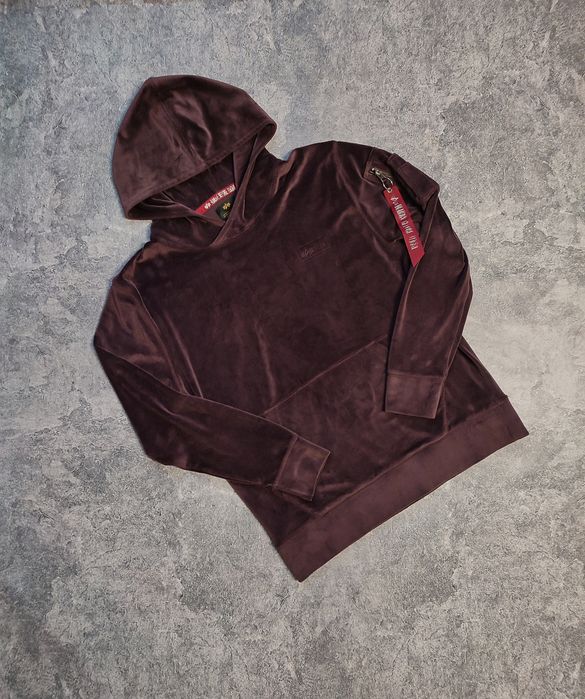 Велюрове Худі Alpha Industries