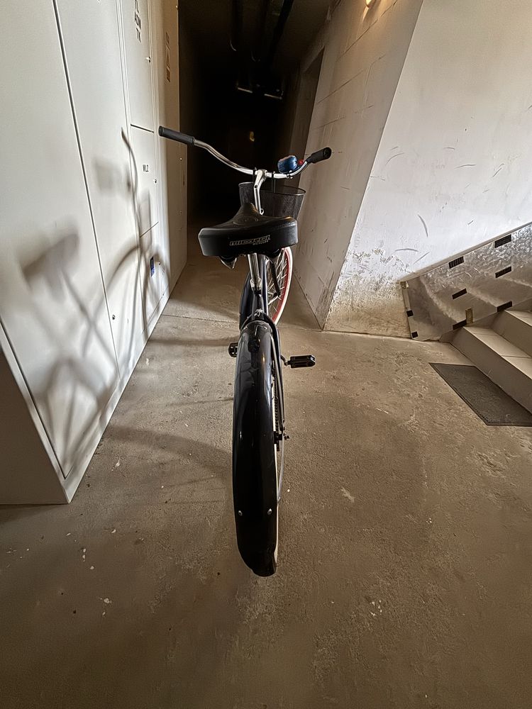 Rower miejski beach cruiser Micargi granatowy 26’ cali rama 18’ cali