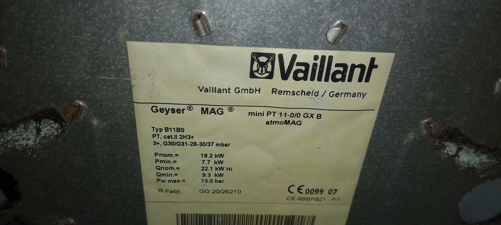 Esquentador Vaillant atmomag para peças