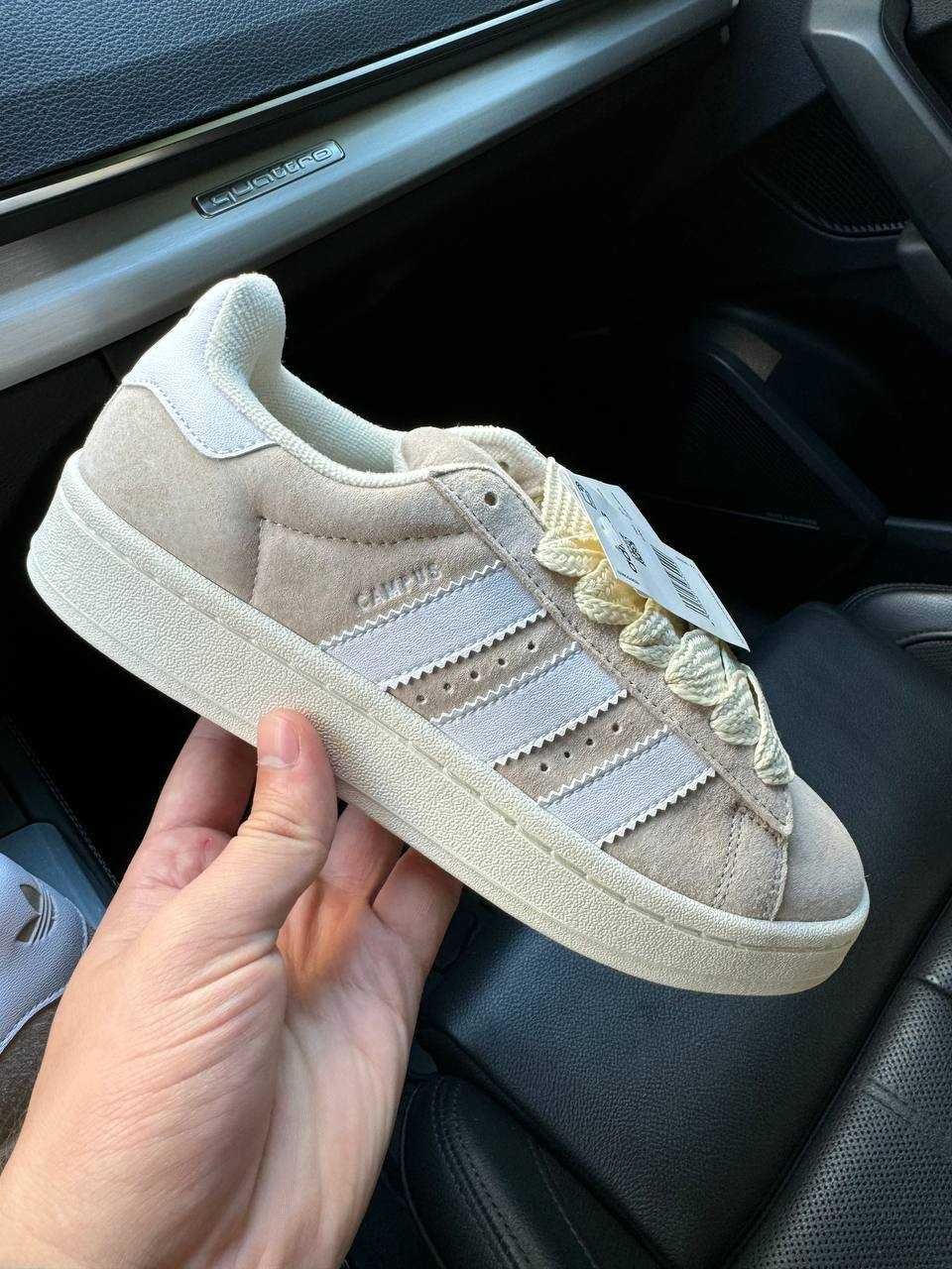 Жіночі кросівки Adidas Campus бежевий AS059 ТОП КРОСИ