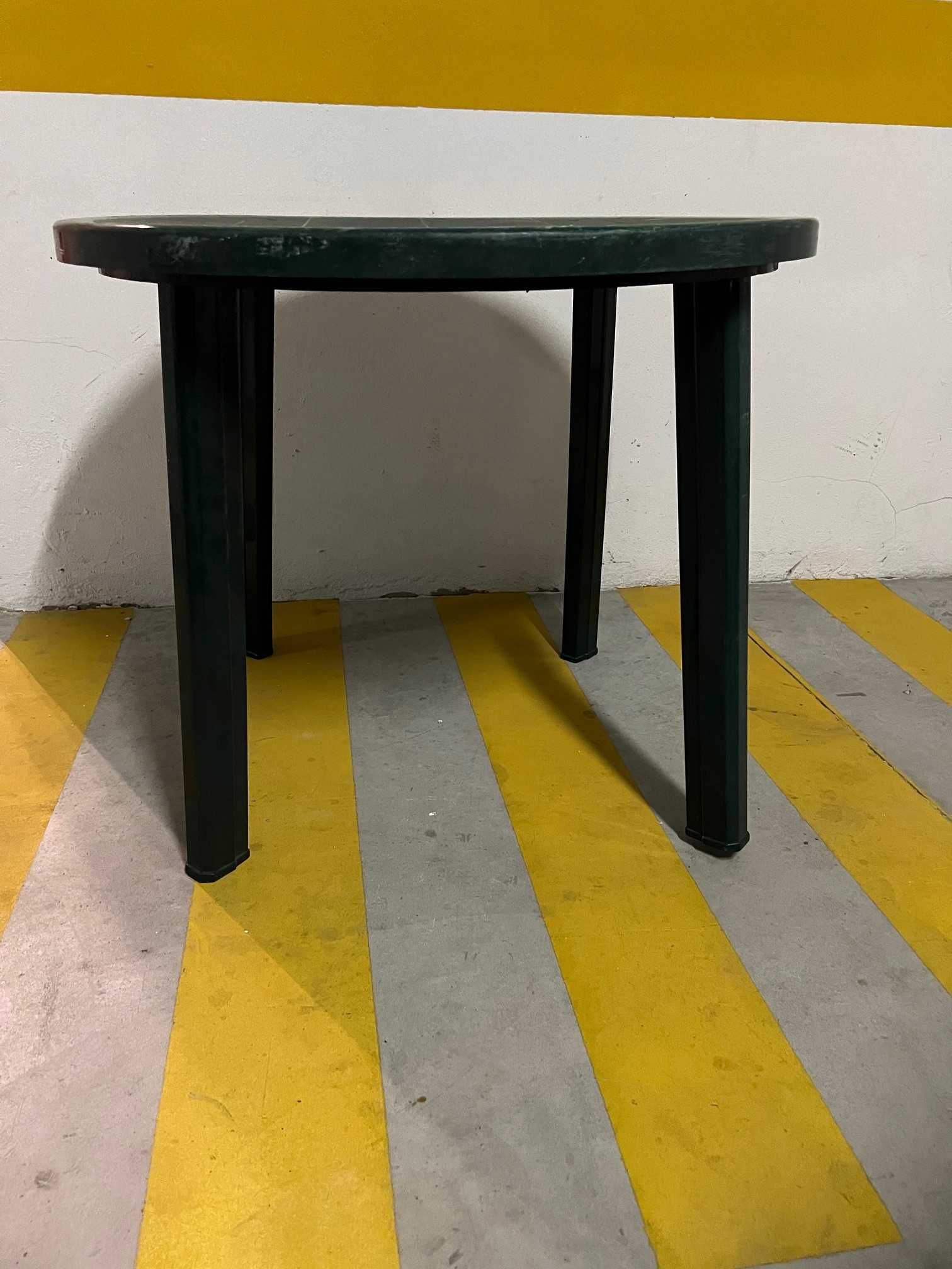 Mesa de plástico redonda