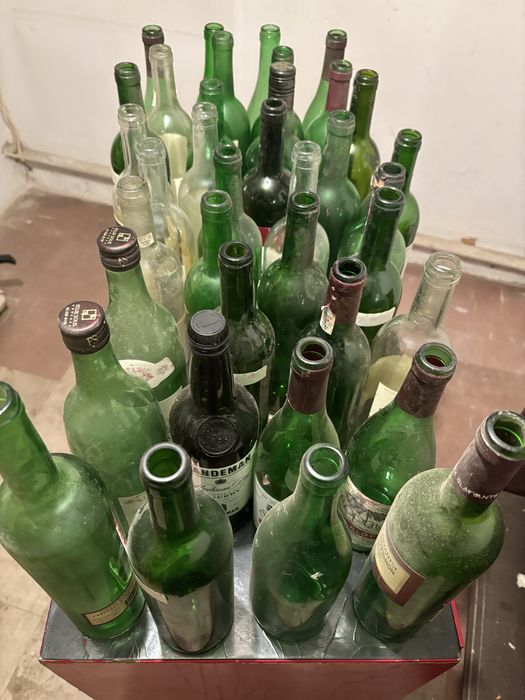 Butelki po winie stare PRL