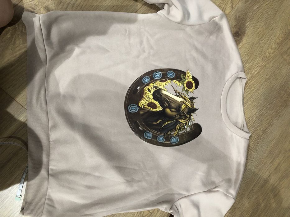 Nowa bez metki bluza Shein S z motywem konia