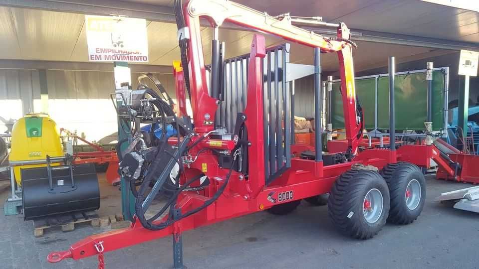 Grua Agricola ou Florestal Modelo GAF 500 S Nova com rotor e pinça