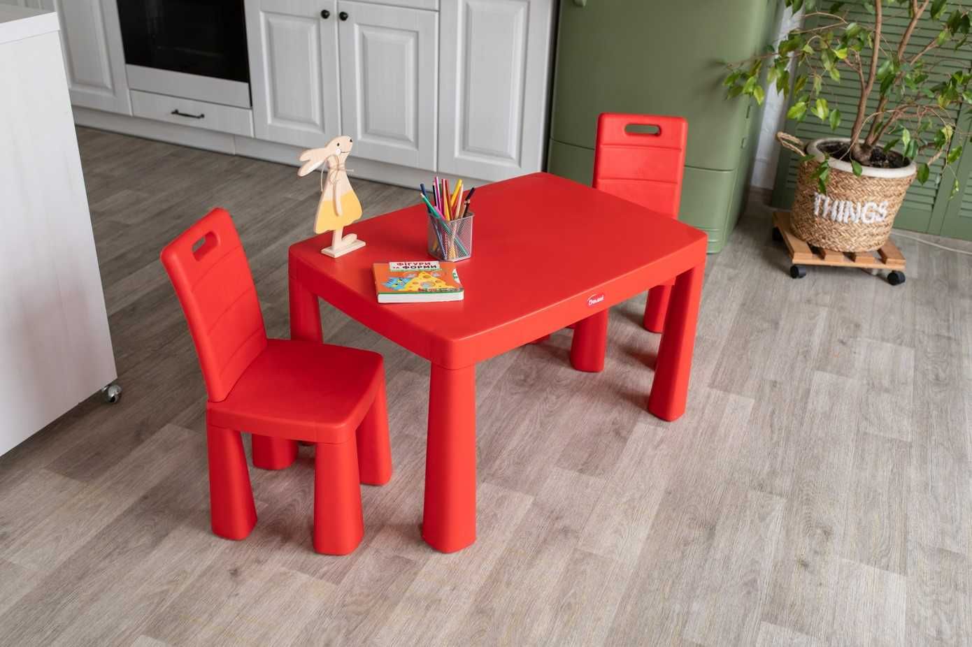 Дитячий столик 1 стільчик долоні набір дитячий стіл стілець пластикові