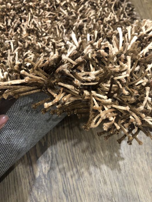 Tapete mesclado - castanho e bege