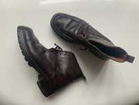 Botas botins  Pele Castanhas atacador italianas