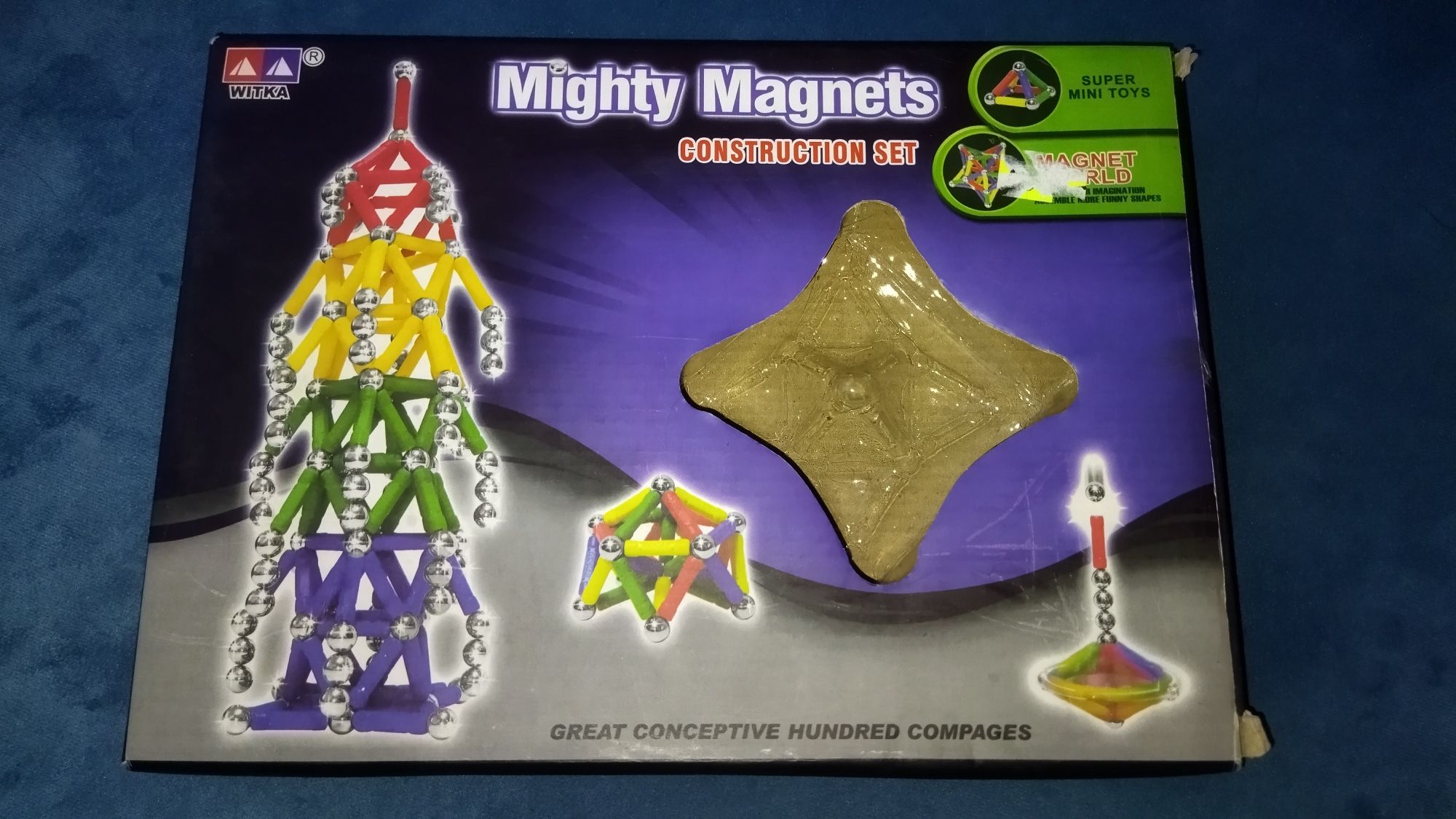 Mighty Magnets, klocki magnetyczne 250 elementów