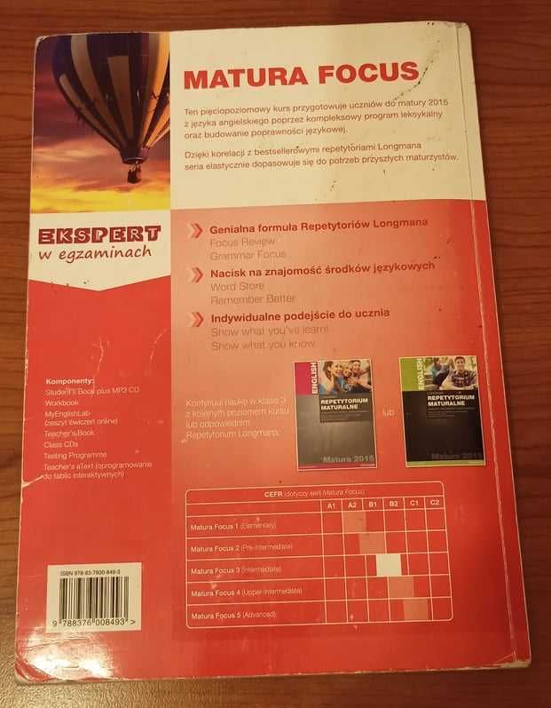 Matura focus 3 workbook B1/B1+ Pearson