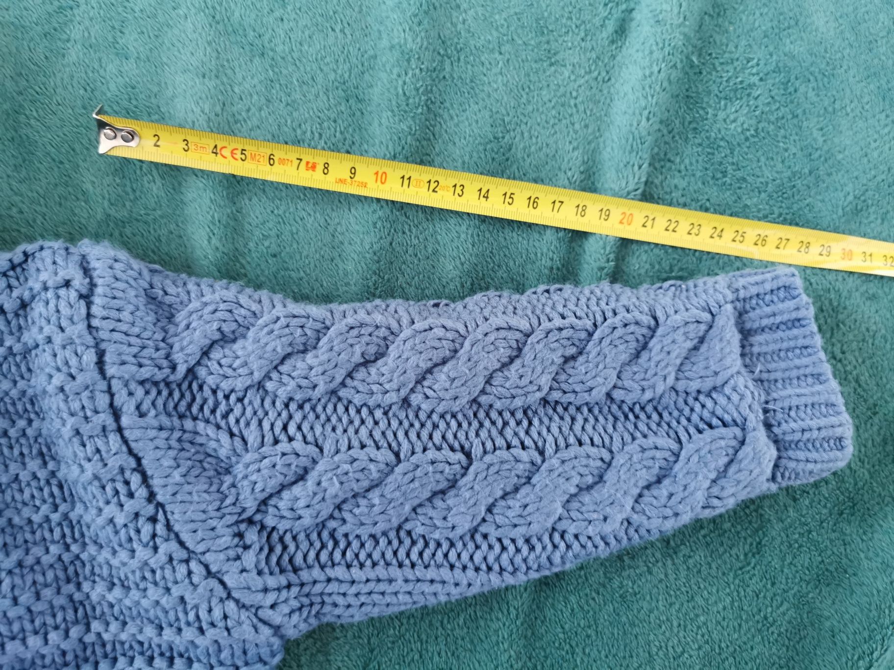 Rozpinany gruby sweter z kapturem Blue Zoo r. 86 stan bdb uniseks