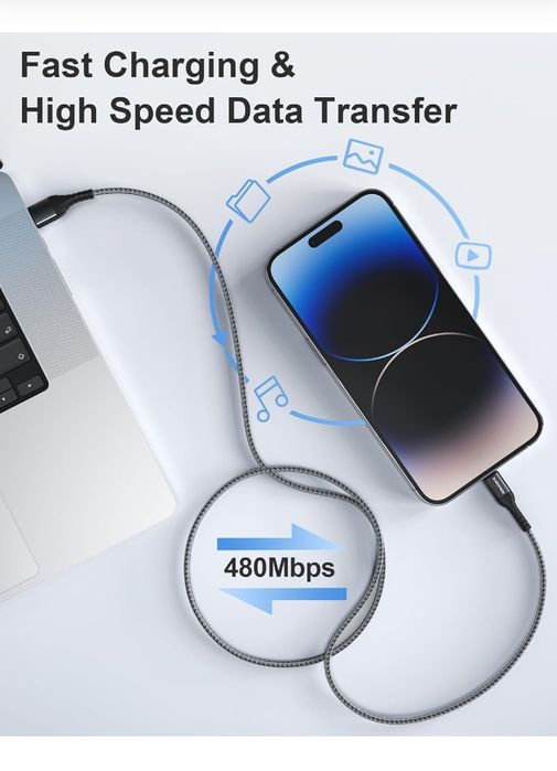 Zestaw 3 kabli do ładowania telefonu iPhone