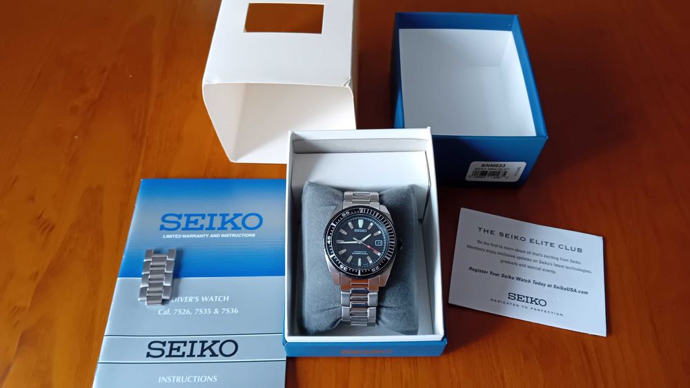 Relogio Seiko Samurai Diver 1° Geração Automatico SNM033 7S35